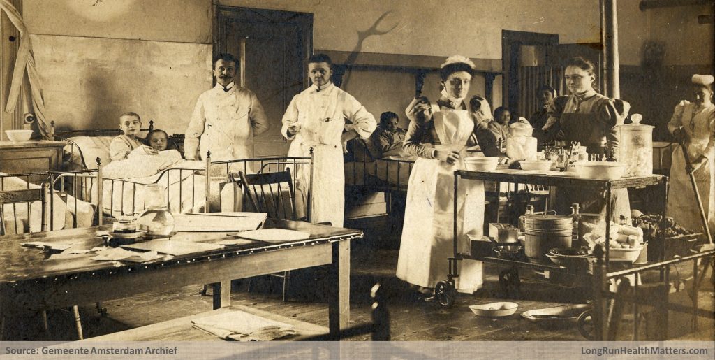 Sick children Amsterdam 1898-1900 modernization health