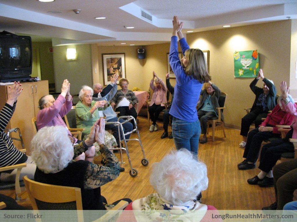 Elderly institutionalization drivers exercise class