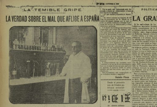 1918 Spanish Flu Inequality newspaper Madrid