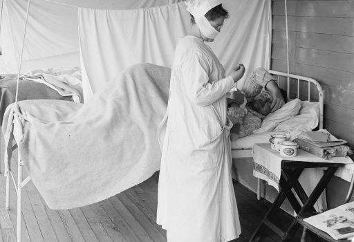 Poverty pollution mortality 1918 Influenza Germany nurse patient