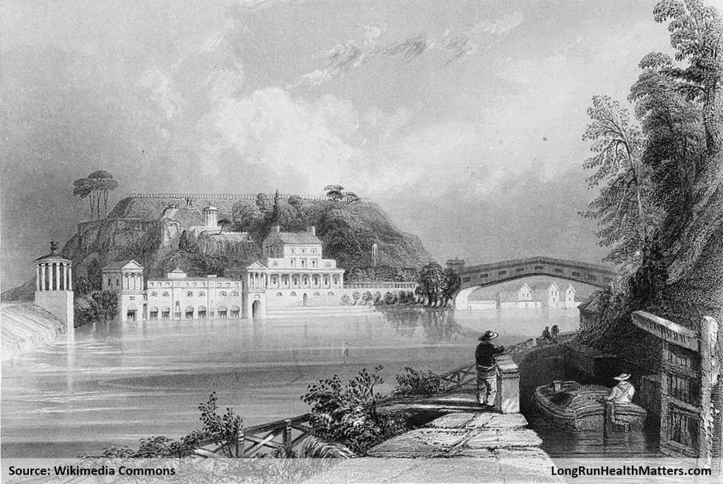 Fairmount Waterworks in 1835