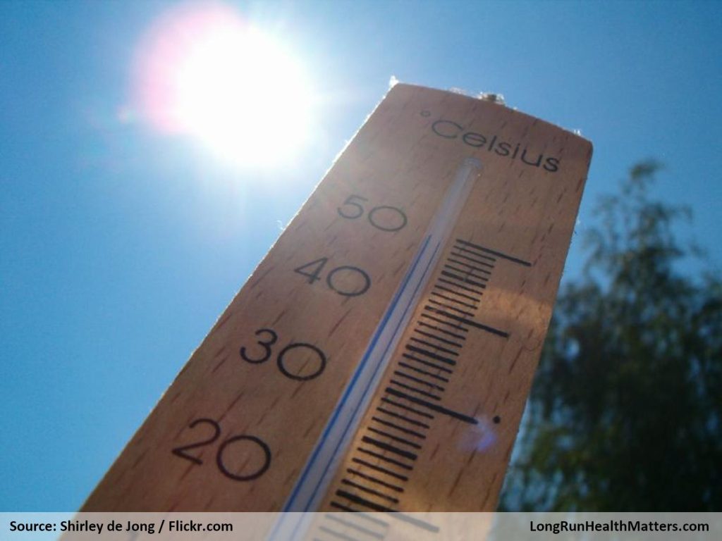 Thermometer showing 50 degrees in the sun in Amstelveen